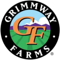The logo for grimmway farms is a circle with a mountain in the background.