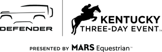 The kentucky three-day event logo is presented by mars equestrian.