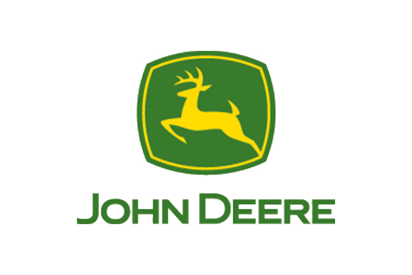 A john deere logo on a white background