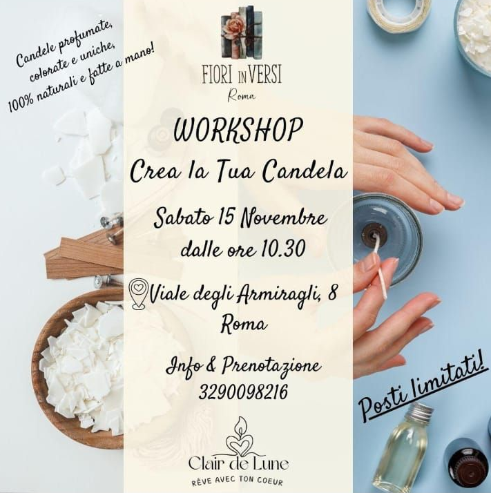 workshop candele profumate