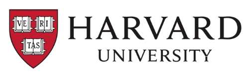 A logo for harvard university with a red shield