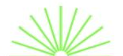 A bunch of green lines on a white background that look like a fan.