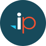 The ip logo is in a blue circle on a white background.
