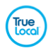 The true local logo is in a blue circle on a white background.