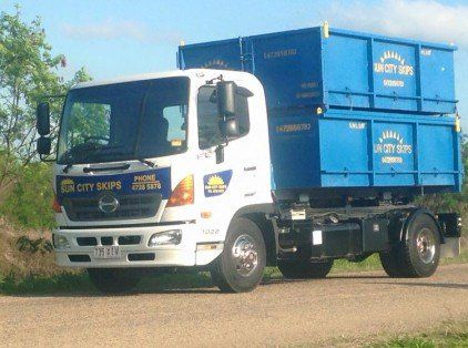 Skip Bins On A Truck — Skip Services in Bohle, QLD