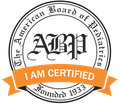 badge for American Board of Pediatrics certification