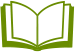 green icon of open book