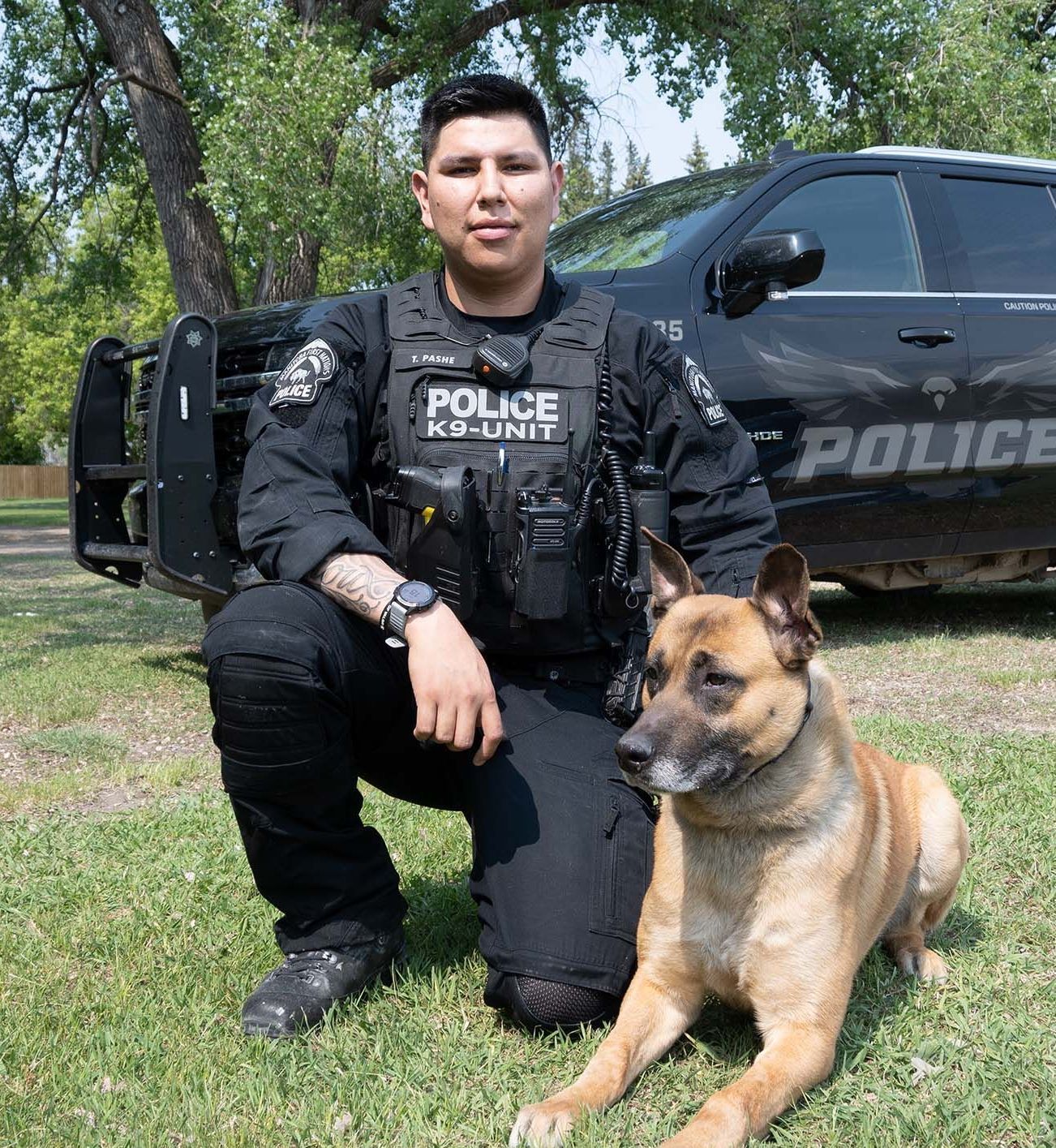 Constable Travis Pashe and Zion Image