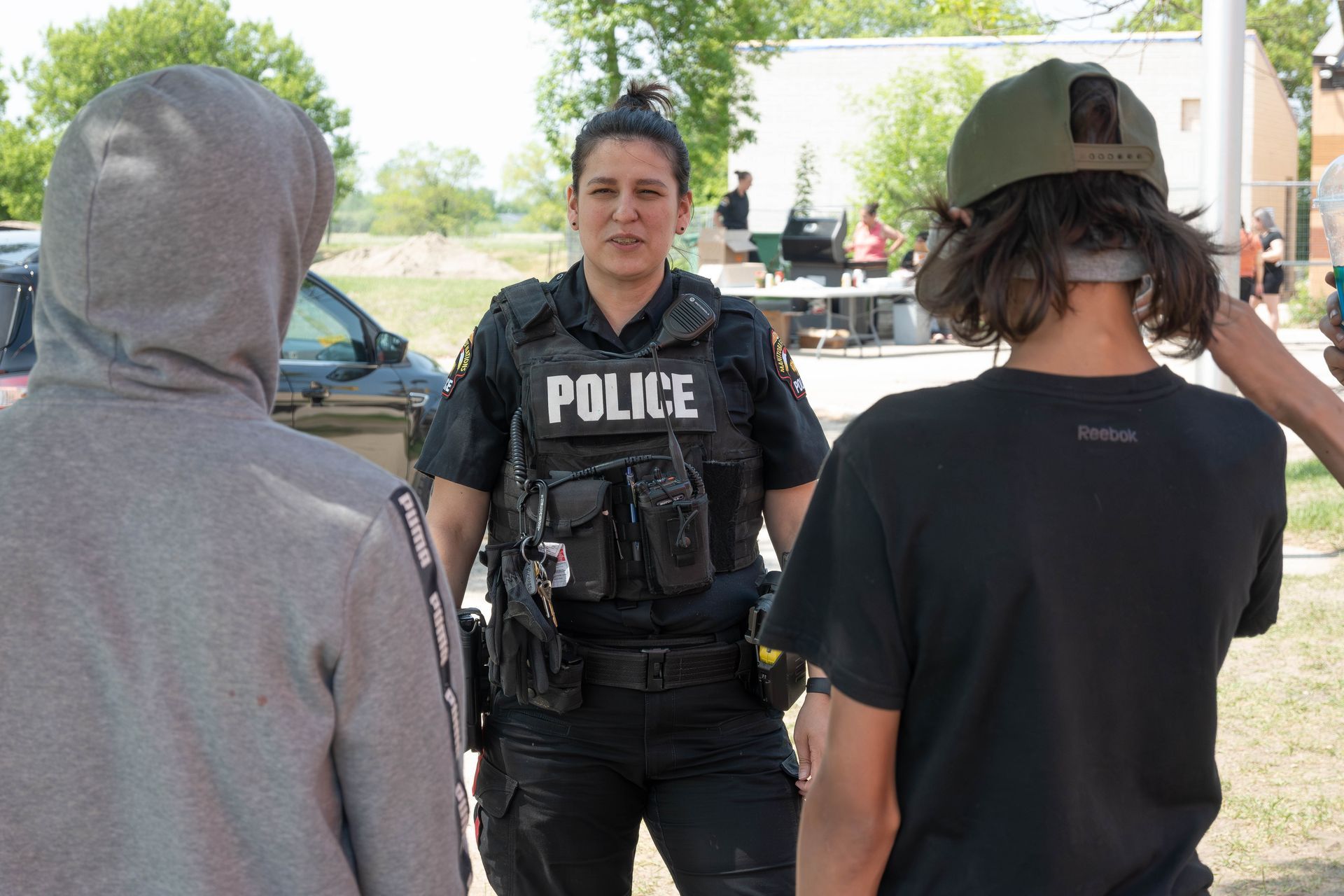 MFNPS-Manitoba First Nations Police Service Officer working in the community
