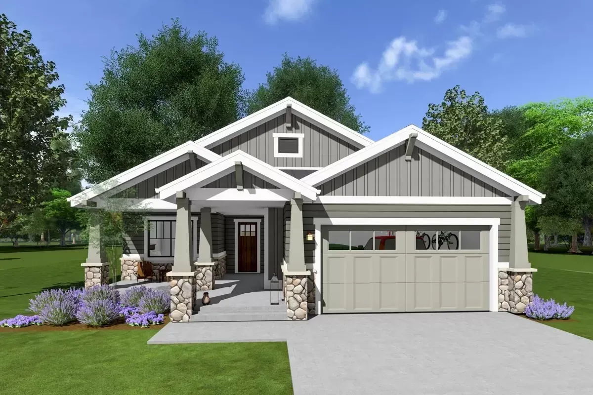 BUNGLOW WITH ATTACHED GARAGE