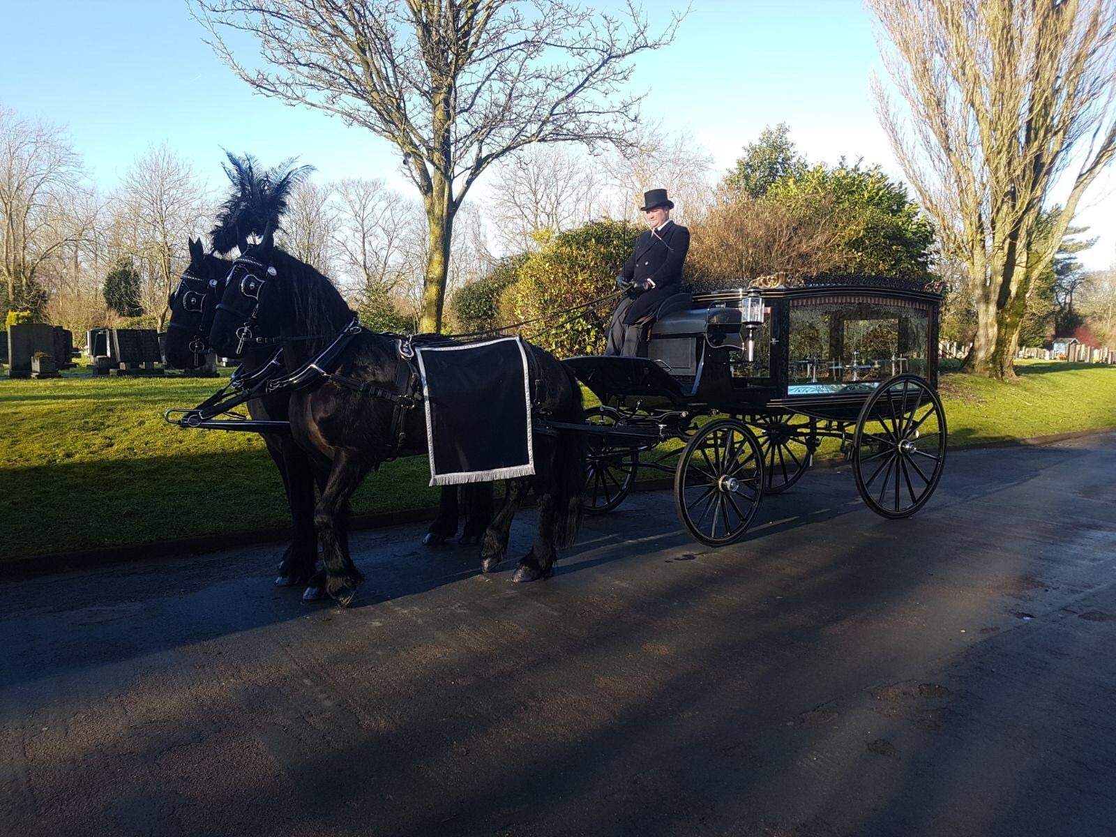horse-drawn hearses hire