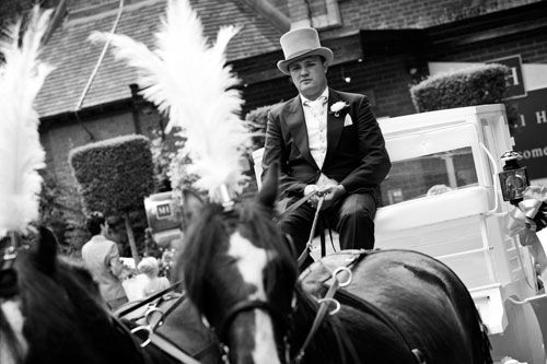 horse-drawn carriages