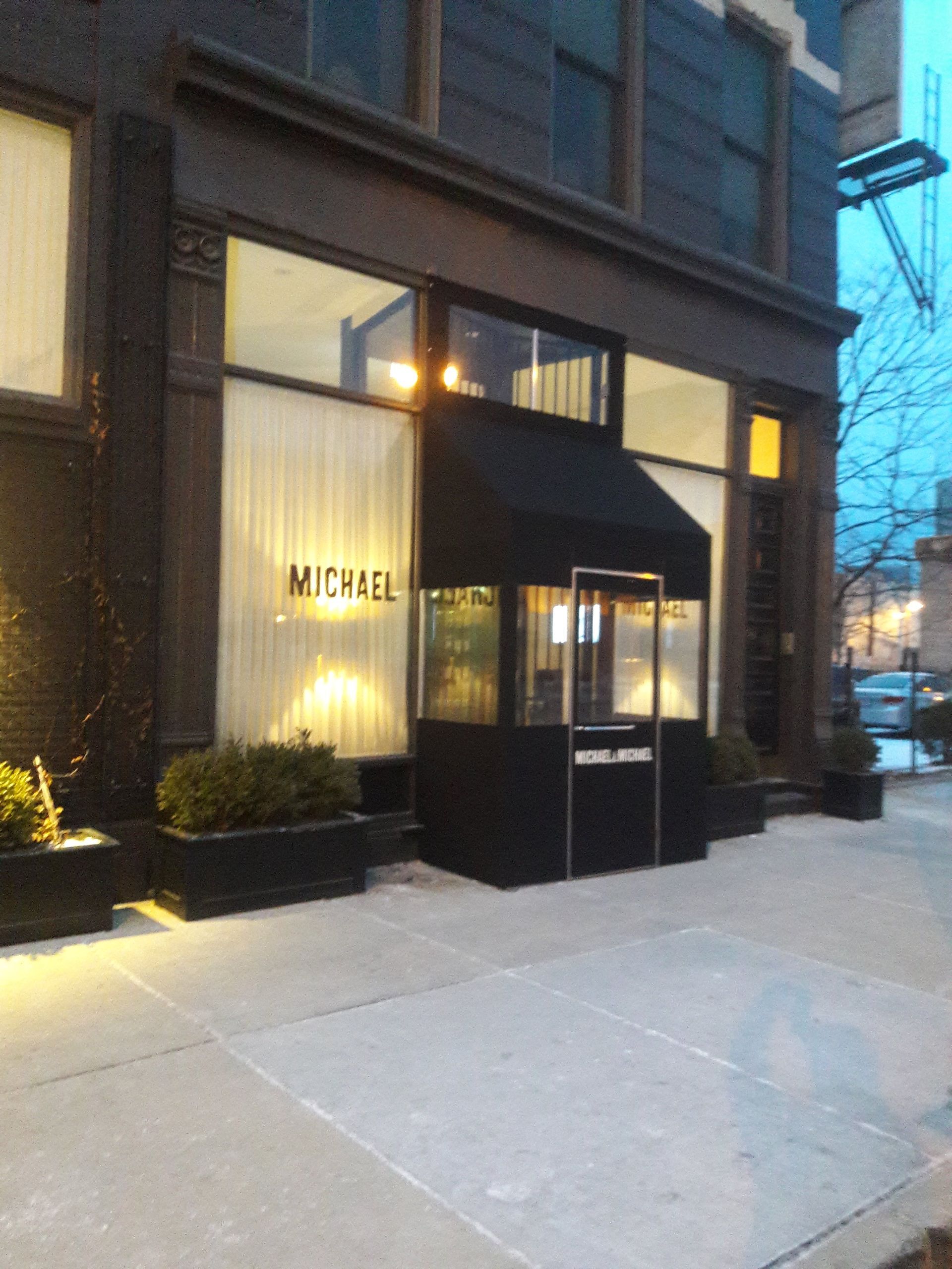 A building with the name michael on it