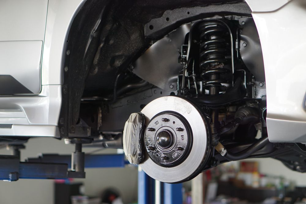 Close-up of a Car's Disc Brake
