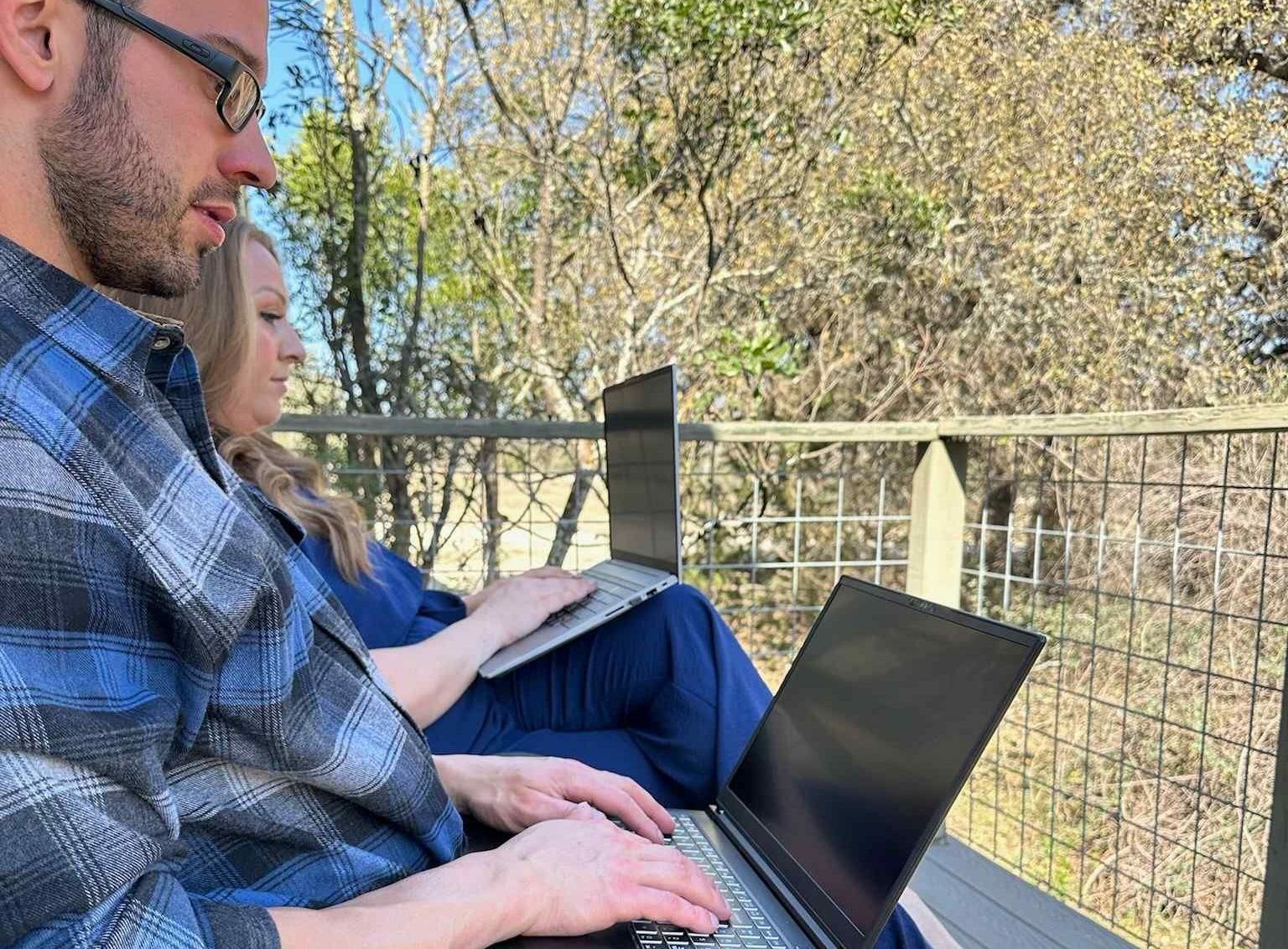 Amanda and Peter Optimizing Client Websites to Avoid Posting on Social Media Every Day