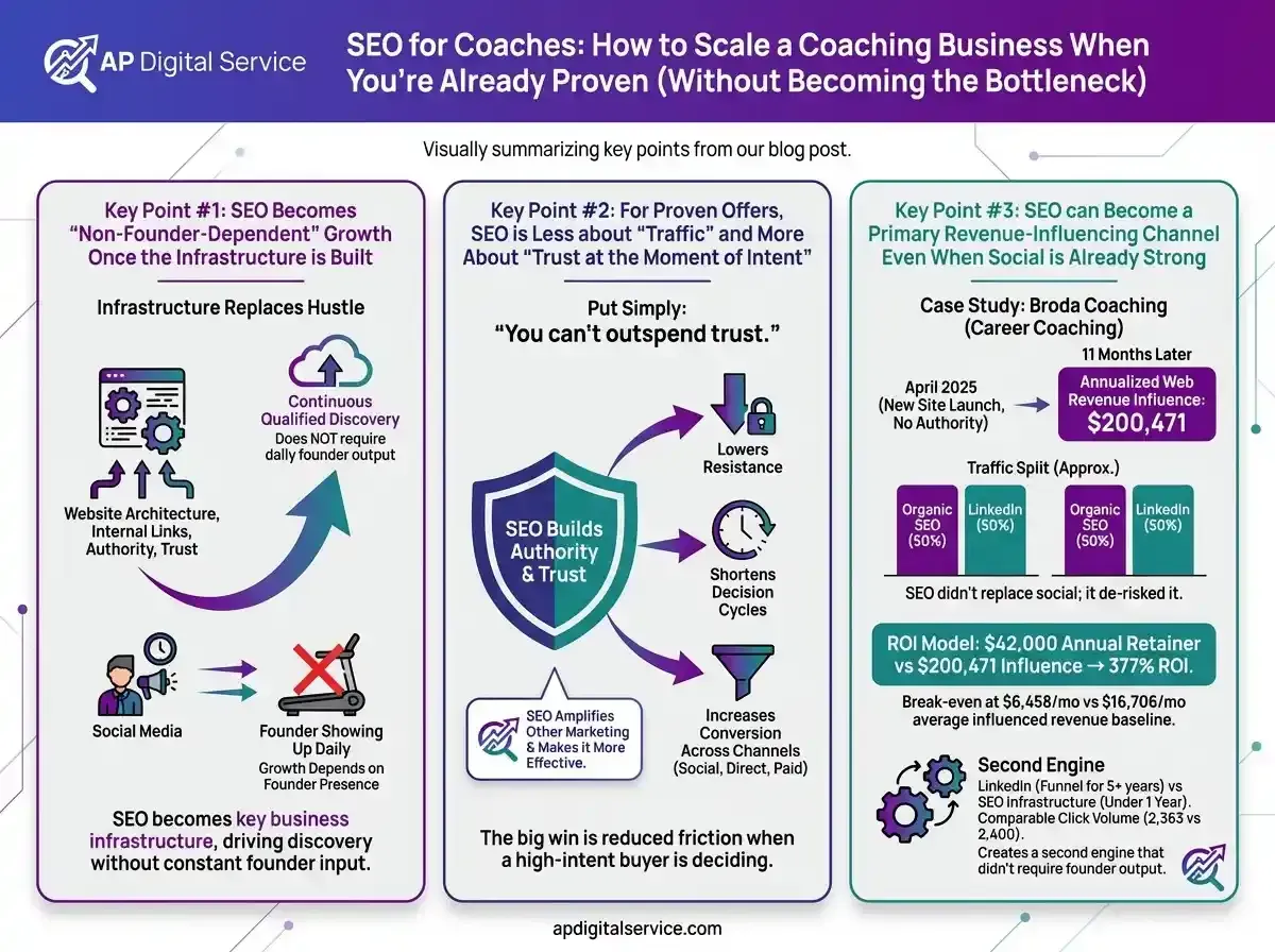 How to Scale a Coaching Business When You're Already Proven Infographic