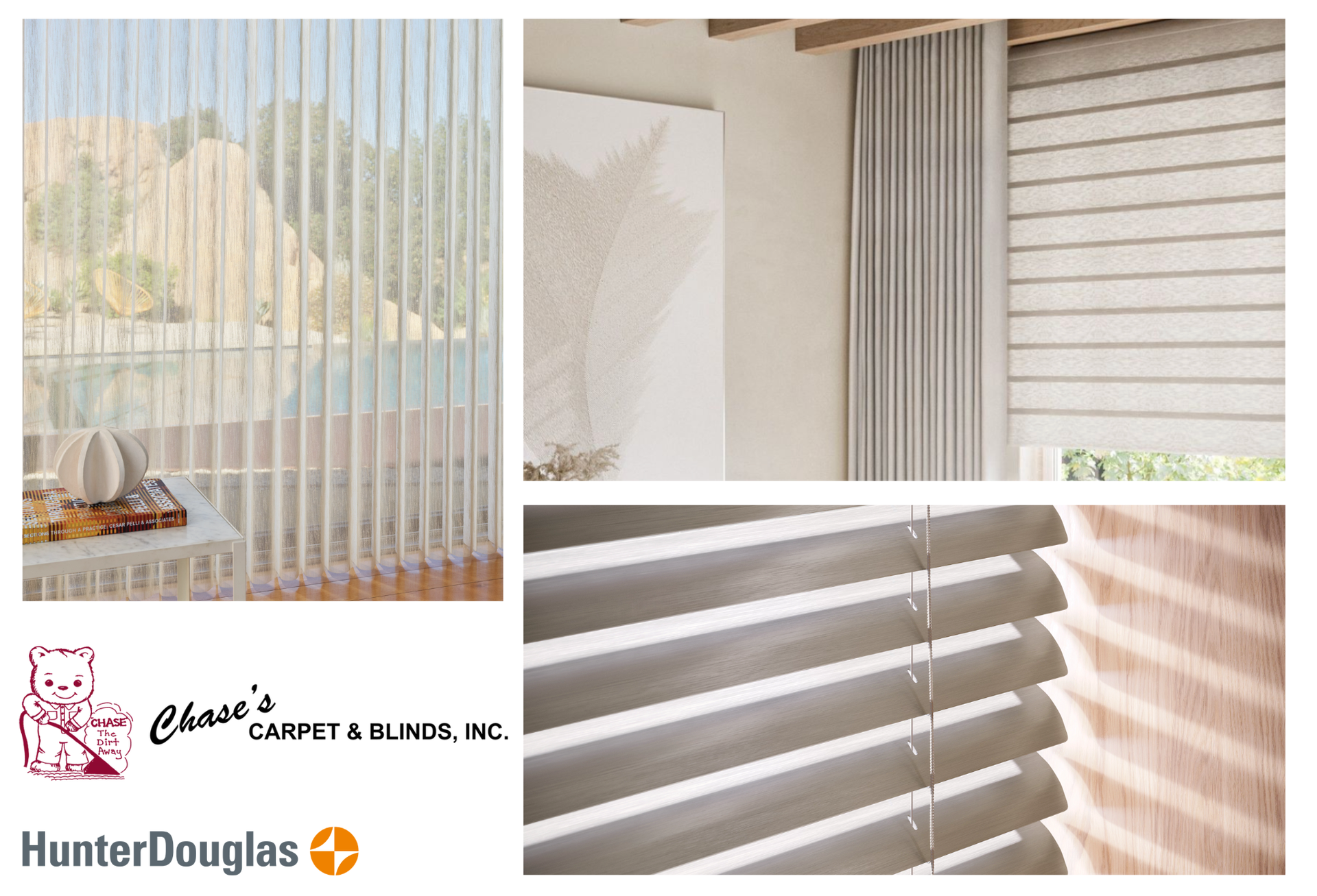 Hunter Douglas Luminette® Sheer Panels, metal blinds, and custom drapery near Benicia, CA