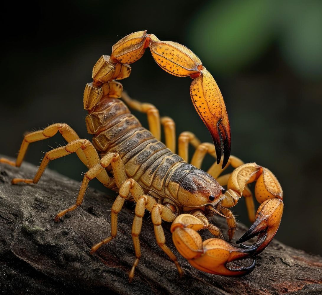 Scorpion on a branch