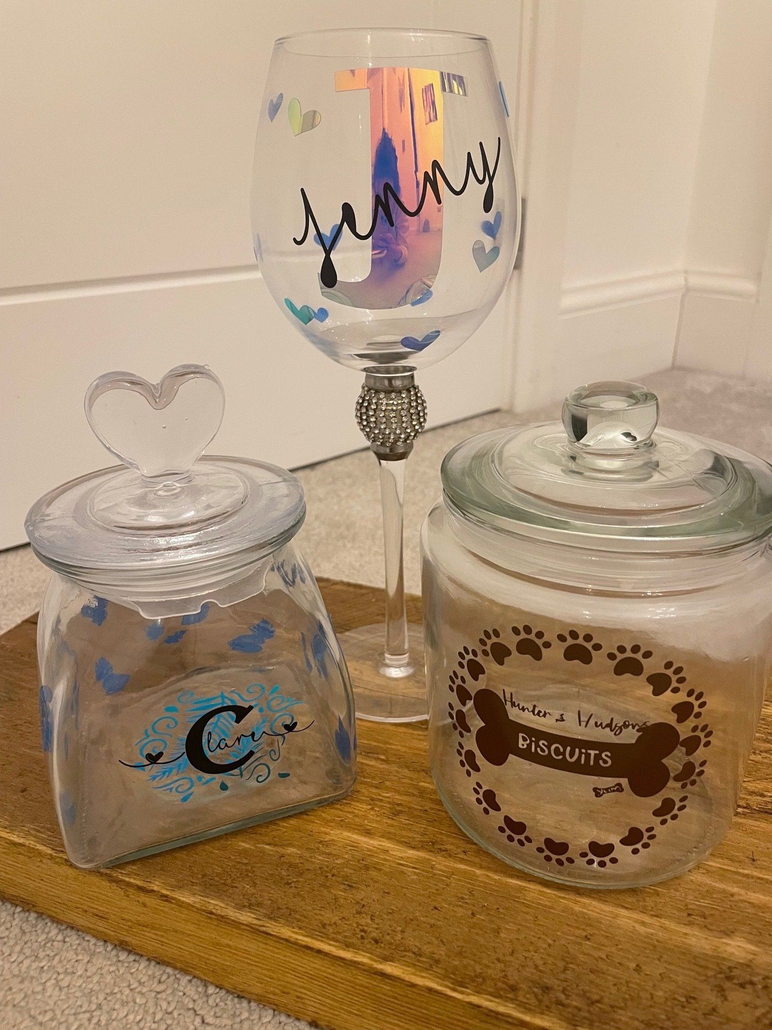 Personalised Glasses and Jars