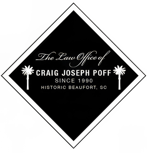 logo A black and white logo for the law office of craig joseph poff
