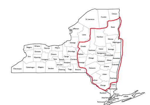 New York Service Map