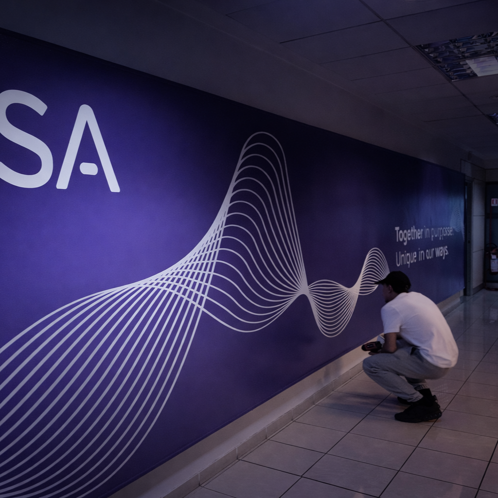 Decorazione murale con grafica personalizzata