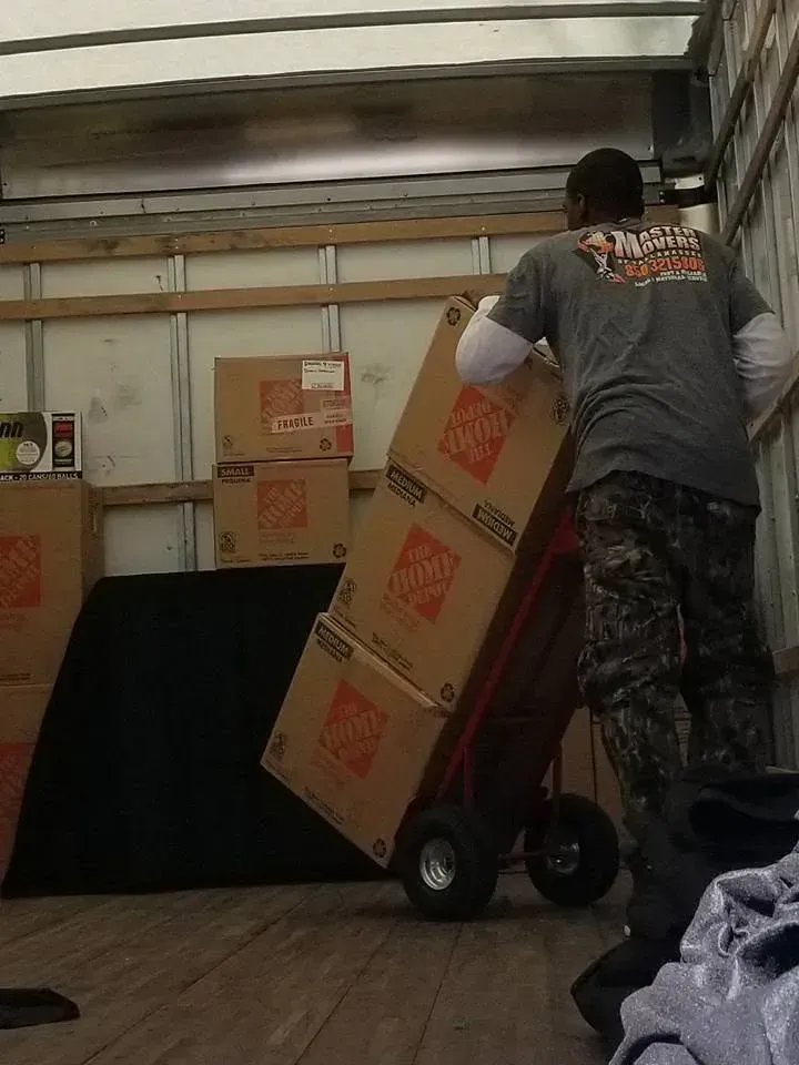 Master Movers of Tallahassee moving boxed household goods Master Movers of Tallahassee moving boxed household goods