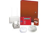 Combination fire/burglary alarm