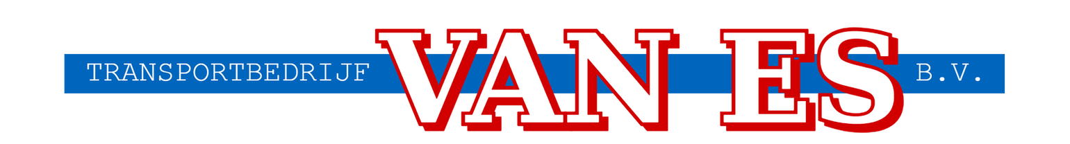 Blauwe banner met grote rood-witte tekst waarop