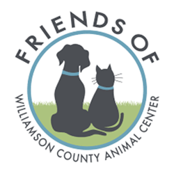 Logo for Friends of Williamson County Animal Center: dog and cat silhouettes inside a blue and green circle. | Heaven Sent Automotive