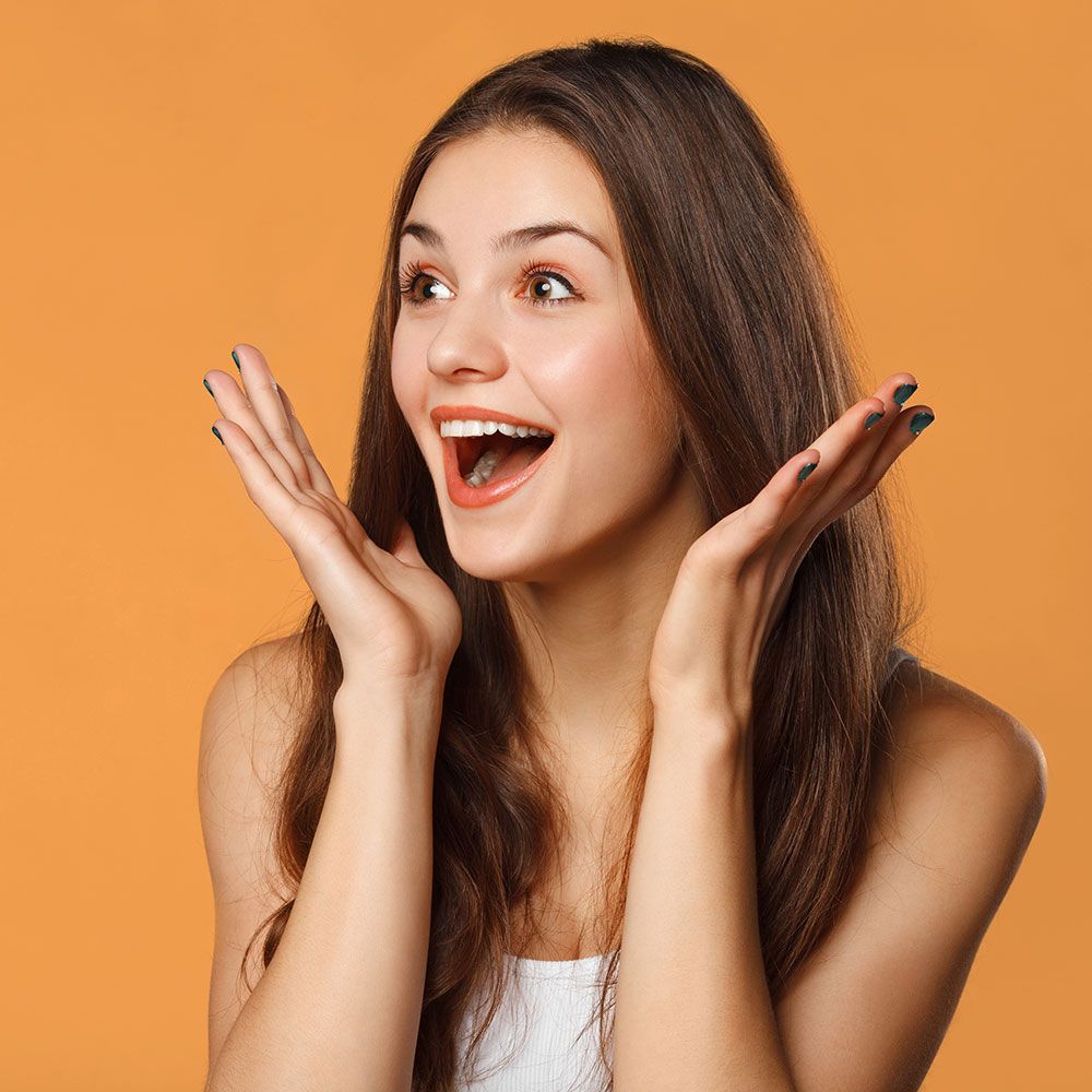 Woman with a Shocked Face