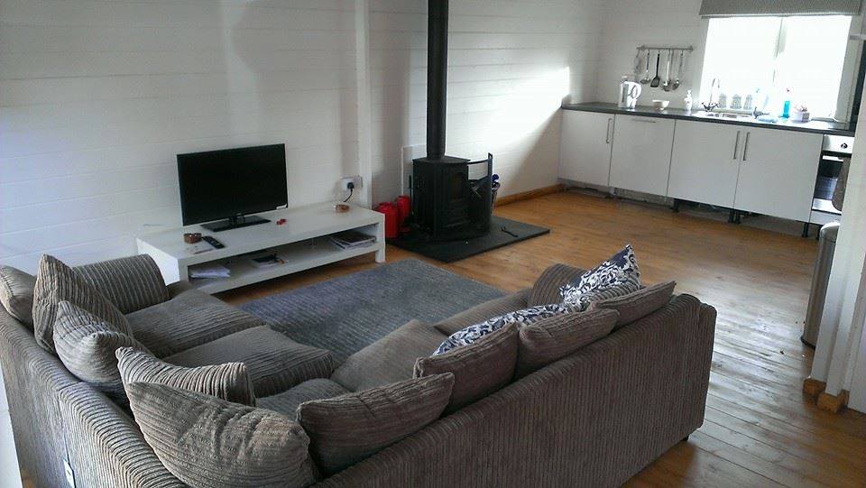 log burner in a holiday home