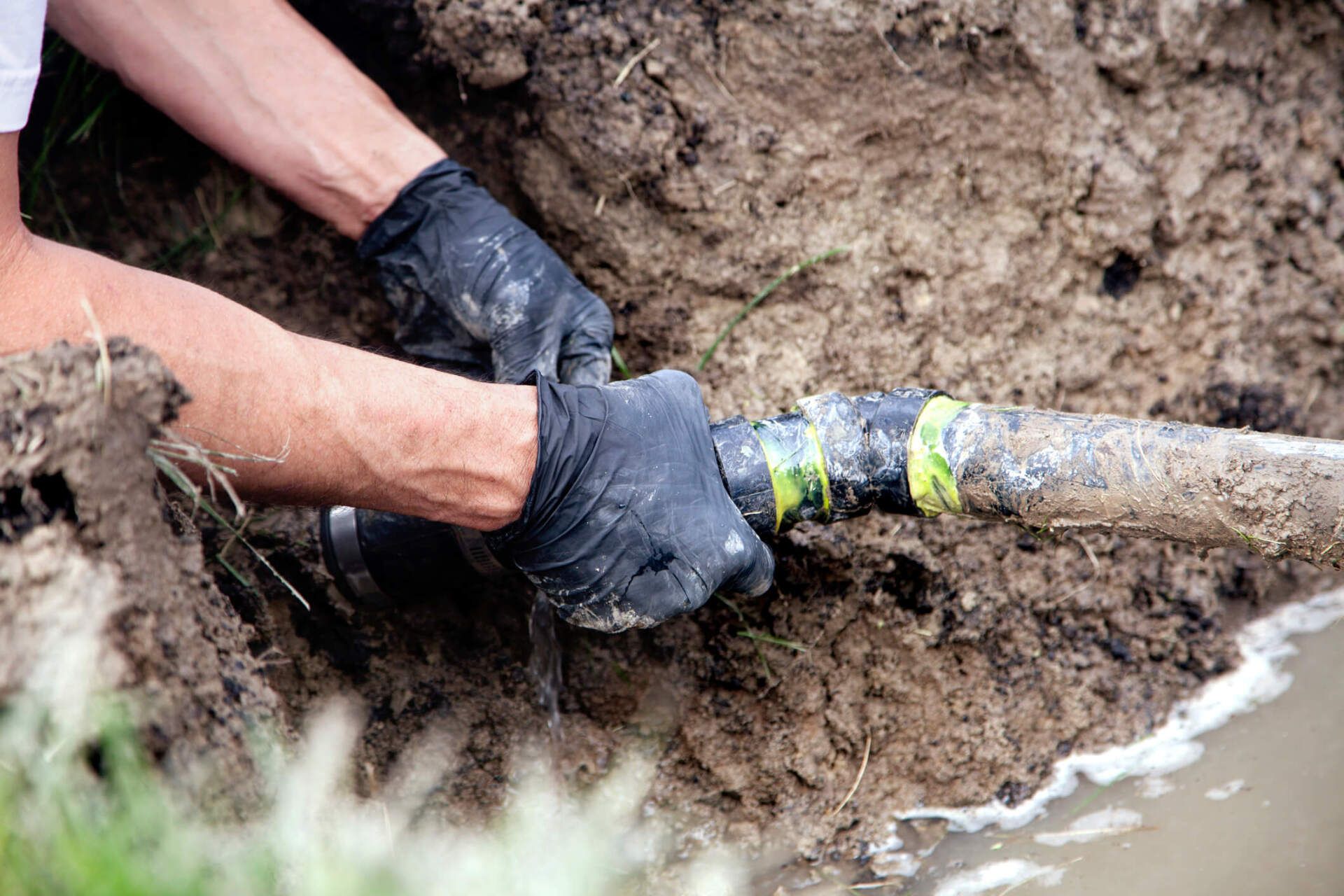 Repairing a Broken Pipe — Conyers, GA — Arnolds Septic Tank Service