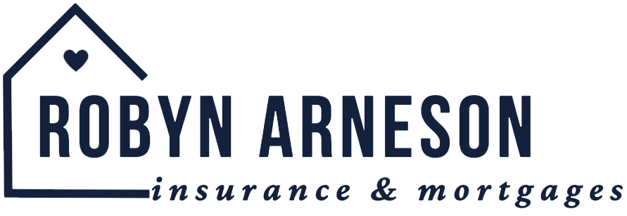 The Robyn Arneson logo features dark blue text reading 