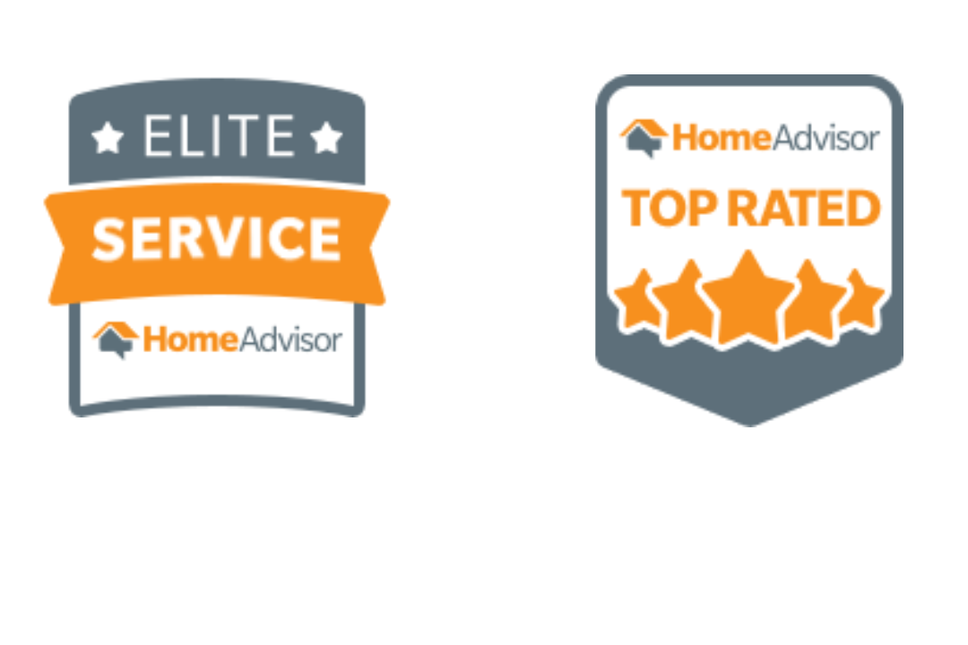 Two logos for elite service and top rated home advisor
