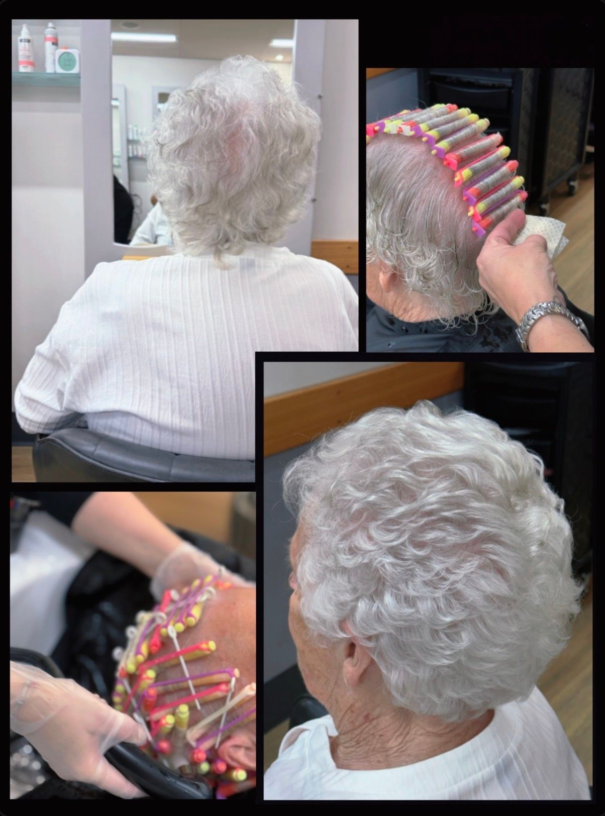 Back view of a person with curly auburn hair — Hair to Impress In Lisarow, NSW