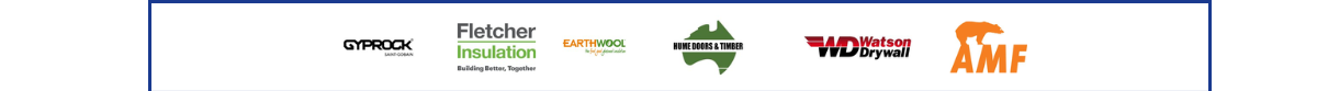 associated logos gyprock and amf