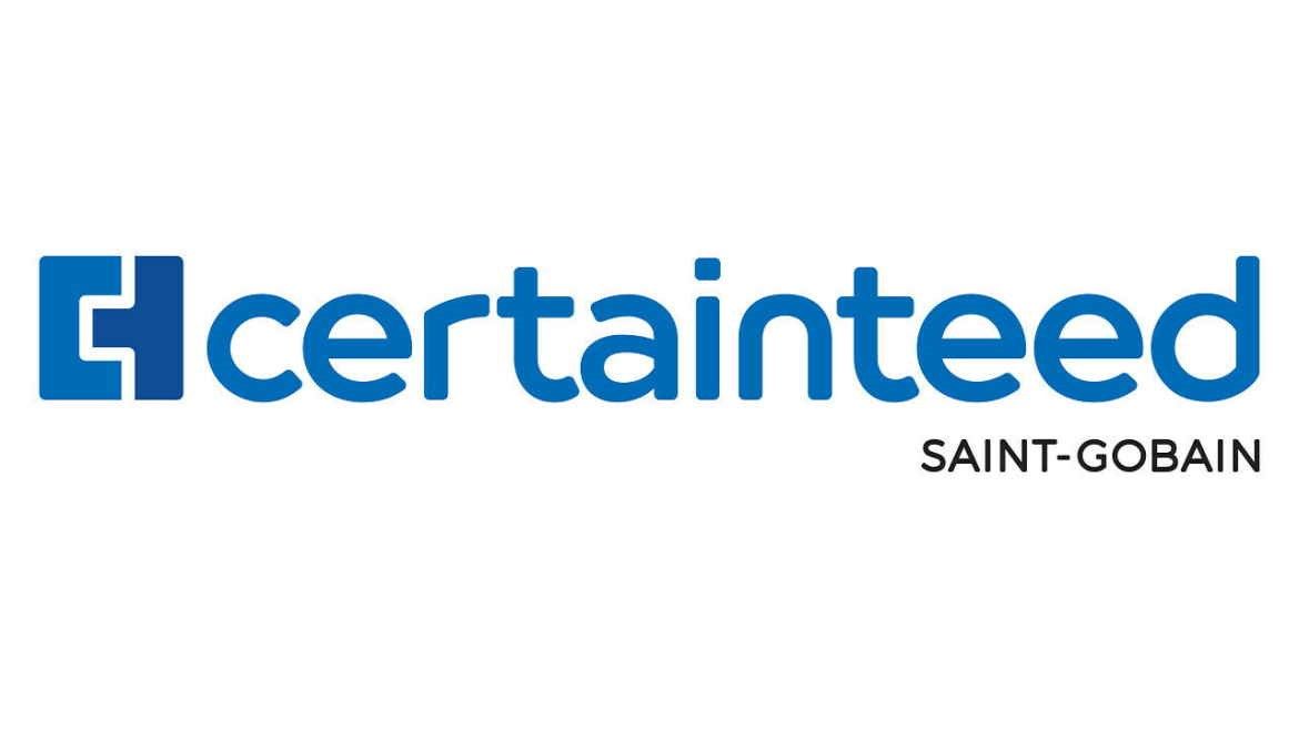 CertainTeed logo in blue; text