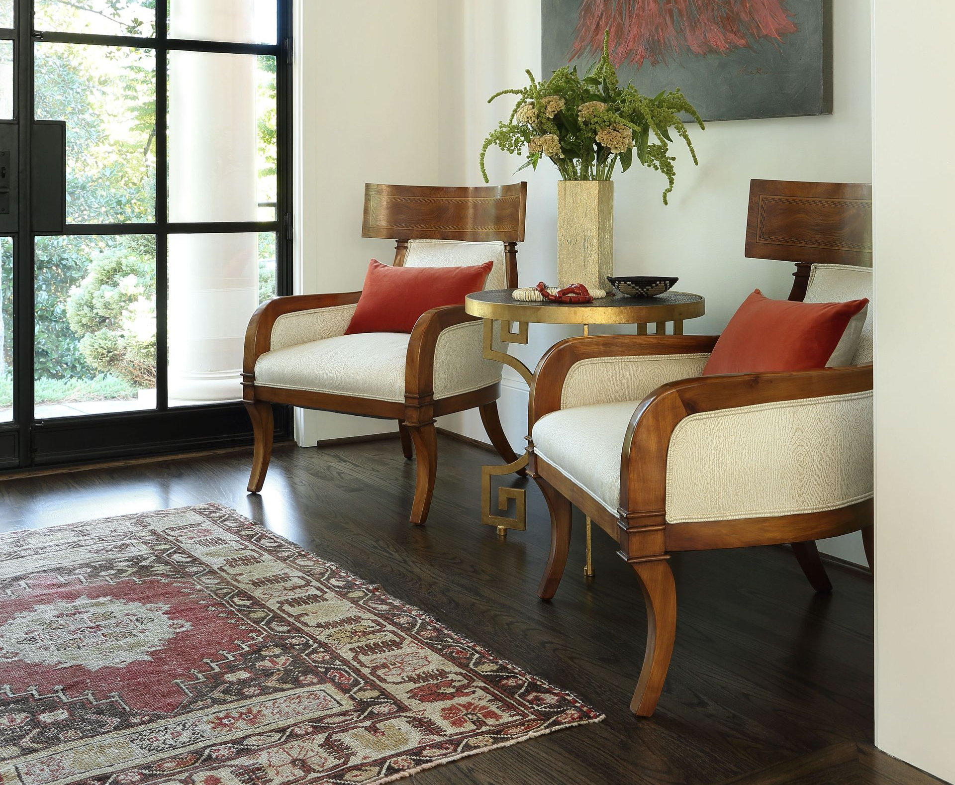 Stylish living room design by Mathews Furniture + Design, showcasing interior design in Atlanta, GA 