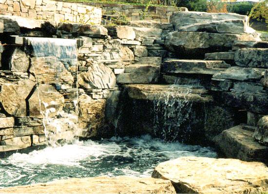 Rock Waterfall — Burlingame, CA — Bay Area Pools, Inc.