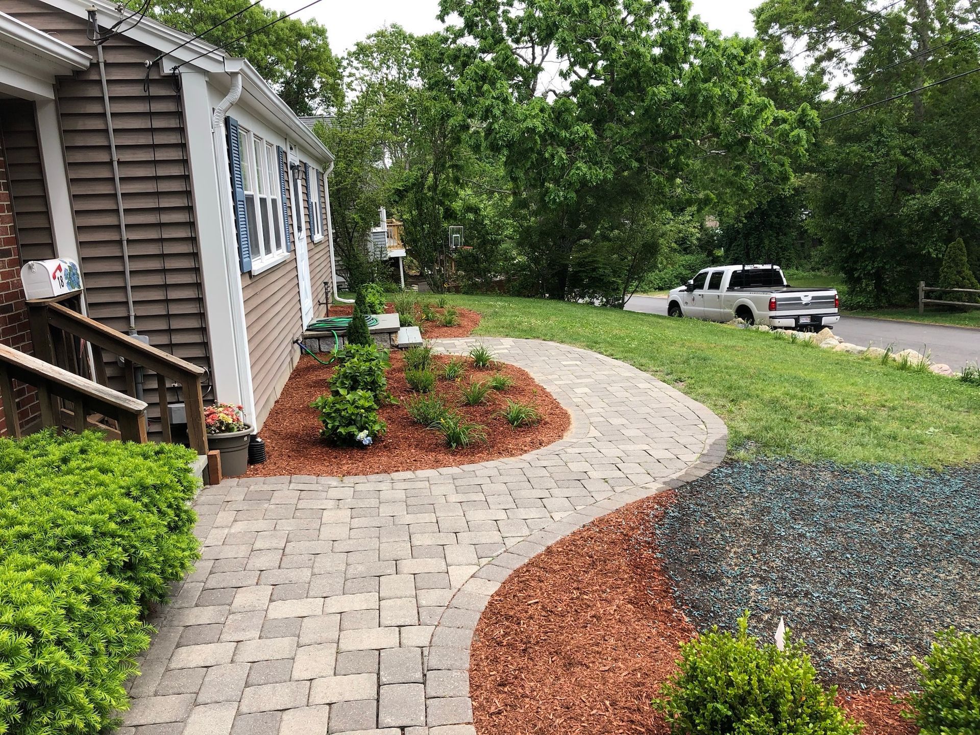 paver walkway install