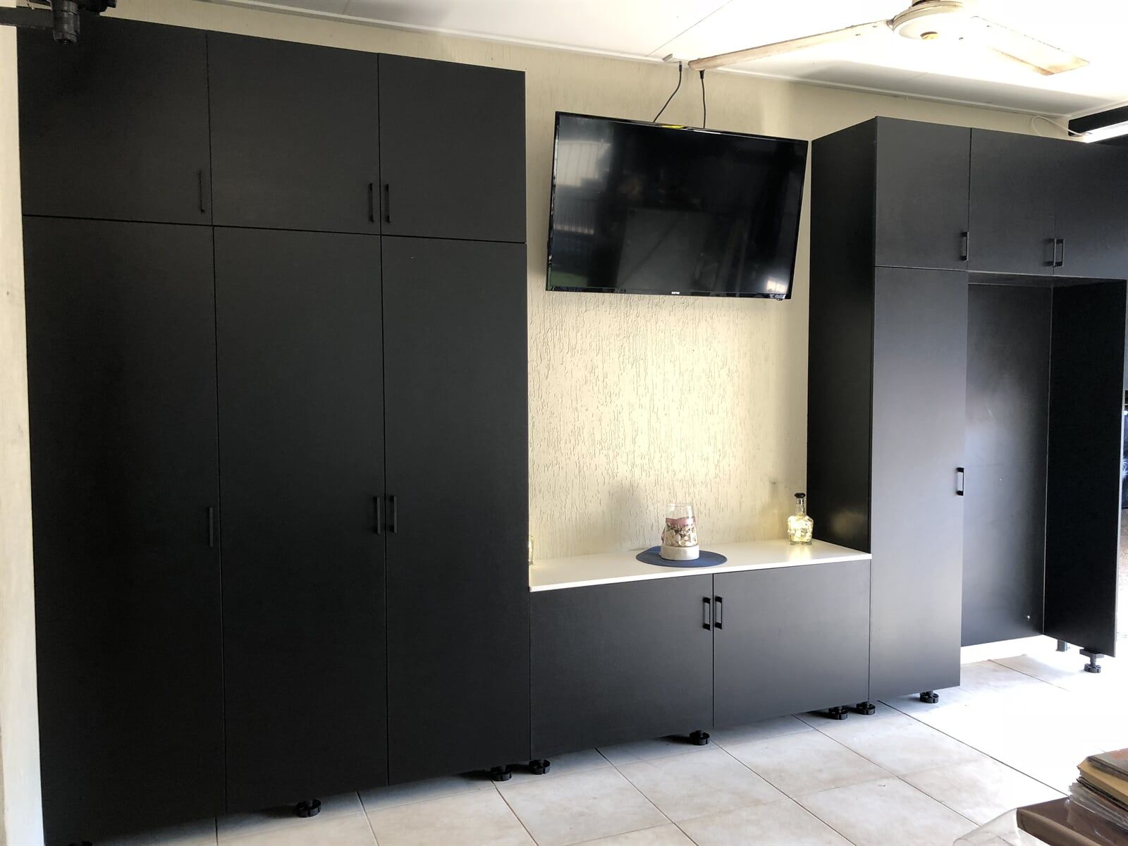 Black TV Cabinets — Plastic Fabrication in Yarrawonga, NT