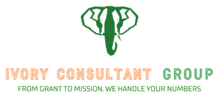 Logo with a green elephant image,