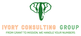 Logo with a green elephant image,