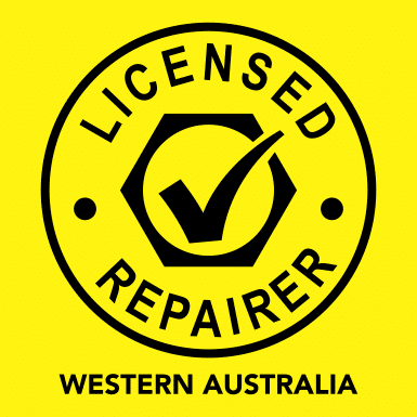 Official badge confirming Mobile Trailer Fix WA is a Licensed Repairer signed off by the governing body in Western Australia