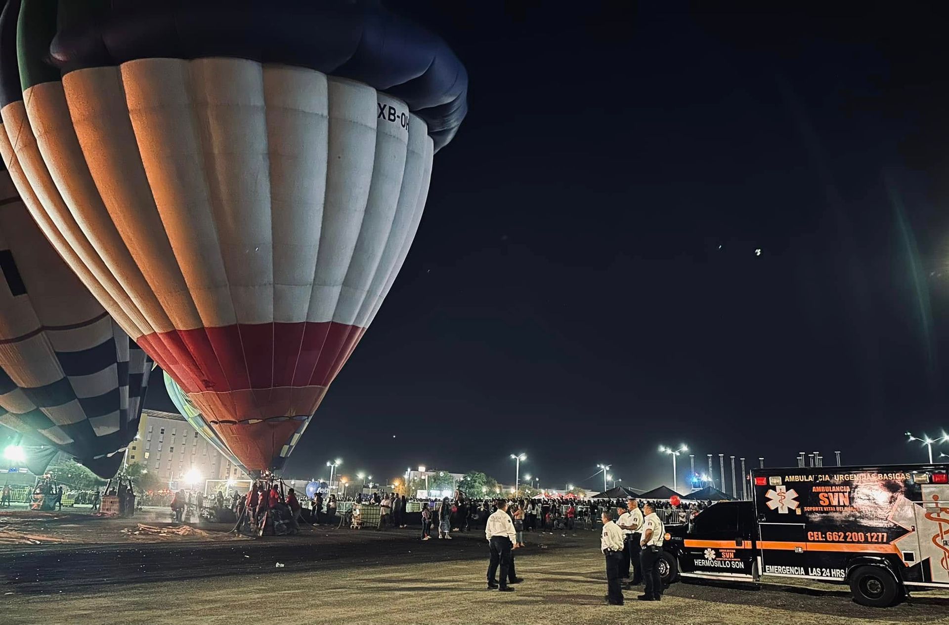 Un globo aerostático con el número 1 en él