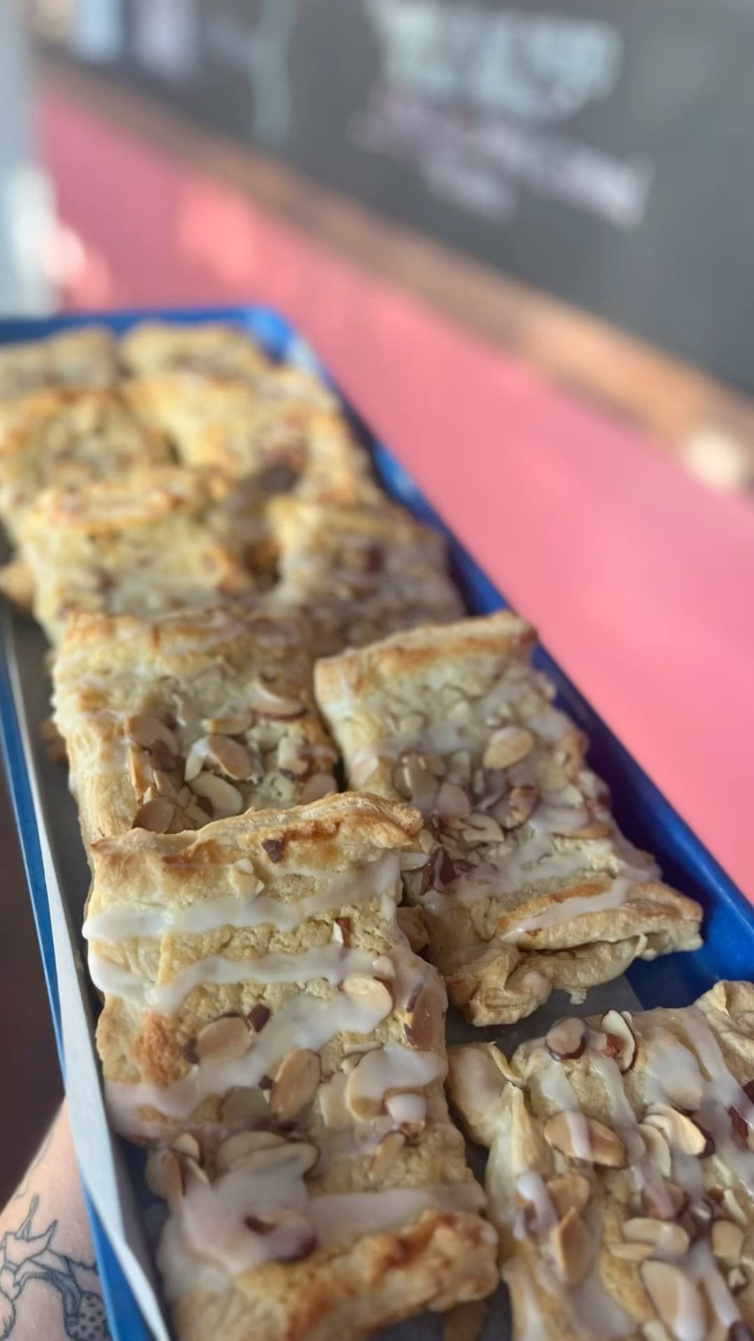 New flaky almond pastries