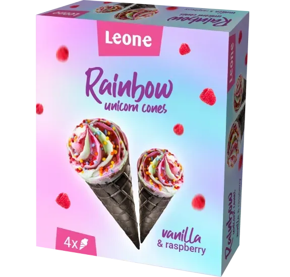 LEONE Rainbow unicorn vanilja in malina