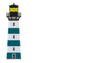 Logo: Lighthouse beside text 