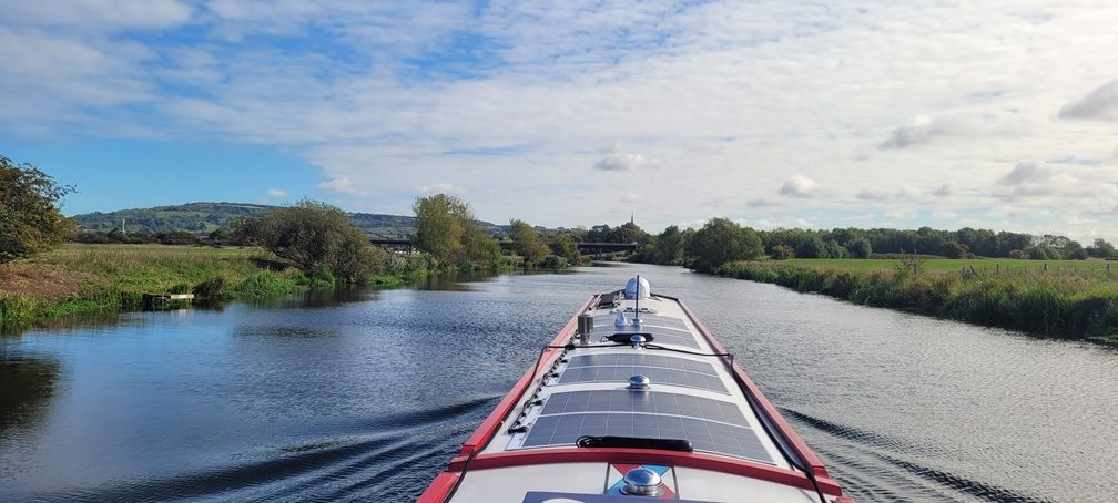 River Avon heading for motorway bridge